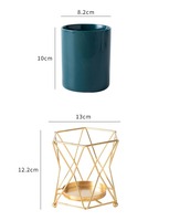 Keramikvasen Schmiedeeisen Glasvasen Dekorationen Vase für Wohnzimmer Esstische TV-Schränke Couchtische Dekorationen