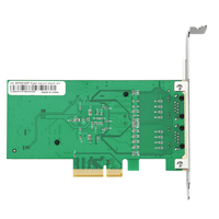 Tarjeta de Red para Servidor Gigabit de Doble Puerto Lekuo Intel 82576, PCIe X4, 1000 Mbps, NIC Cableada para Windows, Linux, VMware, PI76R23