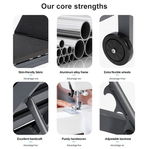 en aluminium <span class=keywords><strong>avec</strong></span> <span class=keywords><strong>roues</strong></span> Meilleure <span class=keywords><strong>chaise</strong></span> <span class=keywords><strong>longue</strong></span> moderne pour patio extérieur Chaises longues en aluminium au bord <span class=keywords><strong>de</strong></span> la piscine - Product Image 3