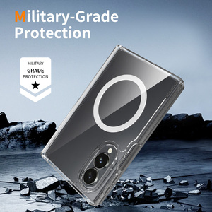 Étui de téléphone portable magnétique transparent pliable pour Samsung Z Fold 8 avec protection de la charnière, anti-rayures, antichoc - Product Image 6
