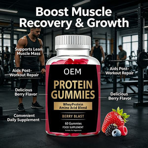 Gomitas de Proteína Diarias para Hombres y Mujeres, Apoyo para la Recuperación Muscular, Deliciosas Gomitas Masticables de Aminoácidos, Aptas para Veganos - Product Image 2