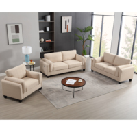 Chaise de canapé très simple de style italien ensemble de salon en cuir Luna 2 pièces ensemble de salon moderne en ivoire ensemble de canapé