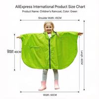 Kinder-Regenponcho für Jungen und Mädchen Bedruckter Dünner Regenmantel für Outdoor-Aktivitäten und Camping für den Kindergartengebrauch
