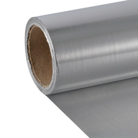 Tissu en fibre de verre d'aluminium ignifuge résistant aux flammes, imperméable, résistance à la chaleur 300°C, certifié ISO9001