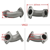 Kit d'adaptation en caoutchouc de haute qualité pour collecteur d'admission de carburateur, compatible VM22 PZ19 PZ26, pièces de mise à niveau pour moto tout-terrain et pit bike