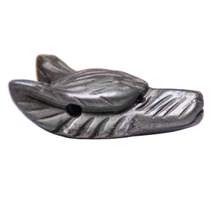 Personalizado naturales tallados de <span class=keywords><strong>pirita</strong></span> 30*42mm Lobo cabeza colgante de piedras preciosas colgante Animal antojos para regalo - Product Image 3