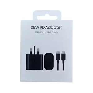 <span class=keywords><strong>TA800</strong></span> UK Cargador 2 en 1 PD 25W Cargador de pared Adaptador de corriente original con cable Cargador tipo C de carga súper rápida para Samsung - Product Image 1