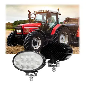 Yüksek parlaklık 80W massey ferguson traktör ışıkları iki parantez ile 6.5 inç oval led çalışma lambaları traktör için