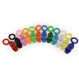 Benutzer definiertes Logo Outdoor Pet Dogs Training <span class=keywords><strong>Clicker</strong></span> Hochwertiger Hundetrainer Whistle <span class=keywords><strong>Dog</strong></span> Training <span class=keywords><strong>Clicker</strong></span> 2 In 1 - Product Image 2