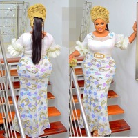 Robes de Soirée Longues Grande Taille pour Femmes Africaines, Robe Fourreau Sirène de Luxe Pailletée, Vêtement Ankara pour Dames