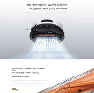New M40s Robot Vacuum Cleaner Intelligent Integrated Suction 23000Pa Thin Embedded Water Version M40S Robot Vacuum M40 S - Product Image 5