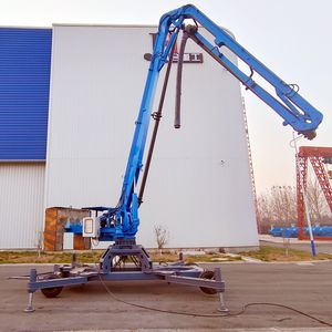 Bras de placement de béton hydraulique pour chantier de construction JIUHE, modèle mobile, épandeur de béton avec roues - Product Image 5