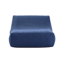 Canapé gonflable de loisirs bleu moderne avec matériau PVC écologique - Chaise longue pliante d'extérieur 93x66x78 cm à vendre