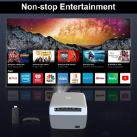 Veacine T6PLUS Produit intelligent Mini projecteur portable LED 1080P Support Home cinéma 230 ANSI Lumens 8G WiFi6 Mise au point
