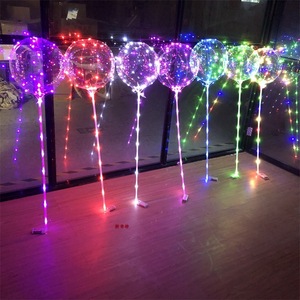 Ballons à l'hélium transparents de 20 pouces avec lumières LED pour la décoration de fêtes, mariages et anniversaires - Product Image 3