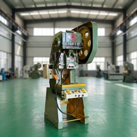 Presse mécanique inclinable à cadre ouvert J23-10T de 10 tonnes avec moteur et pompe pour le poinçonnage de pièces métalliques