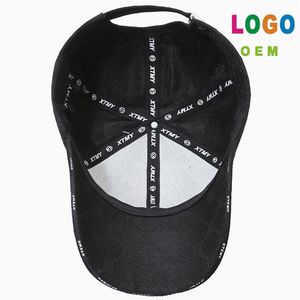 หมวกเบสบอลผ้าแจ็คการ์ด6แผงผ้าเดนิมสุดหรูหมวกกีฬาสุดหรูสำหรับผู้ชาย - Product Image 3