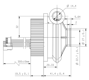 Ventilateur d'évacuation <span class=keywords><strong>Bipap</strong></span> de petite taille 24V 80mm Mini ventilateur centrifuge industriel Turbo - Product Image 6