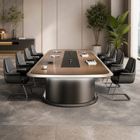 Table de conférence modulaire extensible éco-responsable de pointe pour salle de réunion moderne, réception, grande formation, négociation, bureau