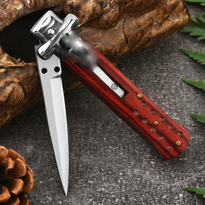 Mini Navaja Plegable <span class=keywords><strong>de</strong></span> Titanio para Exteriores, Botón <span class=keywords><strong>de</strong></span> Supervivencia, para <span class=keywords><strong>Defensa</strong></span> <span class=keywords><strong>Personal</strong></span>, Camping, Material Inoxidable, Personalización OEM - Product Image 2