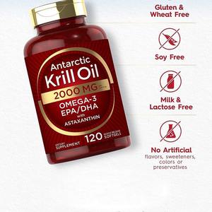 Marque privée Compléments alimentaires Capsules d'huile de <span class=keywords><strong>krill</strong></span> 2000mg <span class=keywords><strong>Omega</strong></span>-3 EPA DHA Astaxanthine Capsules - Product Image 3