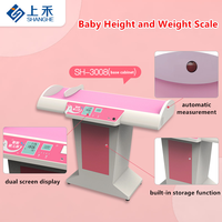 Báscula digital ultrasónica de altura y peso para bebés, medición completamente automática, báscula electrónica para bebés recién nacidos