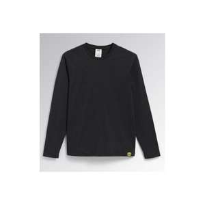 DIADORA UTILITY-702,177667-80013/XL Camiseta negra de manga larga de Jersey de algodón orgánico CAMISETAS Y POLOS DE TRABAJO - Product Image 1