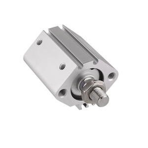 Cilindro Neumático Estándar de Latón Delgado de Acción Simple y Una Sola Palanca CDQ2B25-20DMZ con Interruptor Magnético y Accesorios Neumáticos - Product Image 4