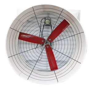 FRP egzoz fanı üç kırmızı naylon bıçak havalandırma fanı
