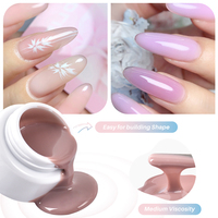 Deroi Produit Professionnel Gel Dur de Construction pour Ongles, Gel Dur d'Extension pour Ongles