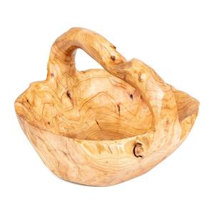 Bonbons décoratifs <span class=keywords><strong>salade</strong></span> légumes snack plats faits à la main en bois naturel bol de fruits paniers de racine avec manche en bois - Product Image 1