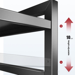 Vente flash : étagère de <span class=keywords><strong>rangement</strong></span> pour four à micro-ondes à 2 niveaux en acier au carbone réglable - Product Image 6