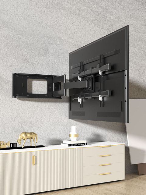 Factory Wholesale 37"-75" Long Arm 180° Swivel Full-Motion TV Wall Mount for TV VESA 100*100 to 600*400 mm