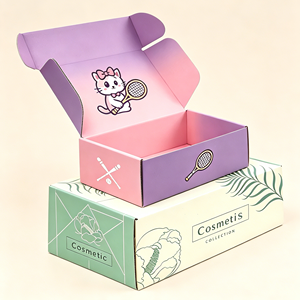 Cajas de Papel Corrugado Estampadas Personalizadas para Cosméticos, Caja de Embalaje Ecológica para Envíos, Soluciones de Impresión Personalizadas para Marcas de Belleza - Product Image 1
