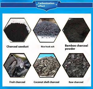 Ligne de production de charbon de bambou à petite échelle Machine horizontale bois-charbon de bois avec composant de roulement à noyau Four carbonisé - Product Image 6