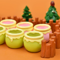 Miniature Miel Pot Résine Flatback Cabochon Pour Bricolage Dollhouse Mini Cuisine Crème Colle Artisanat Décoration