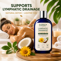 Huile de massage pour drainage lymphatique OEM - Détox naturelle pour réduire la rétention d'eau et les gonflements, Pamplemousse & Cyprès, Amincissant