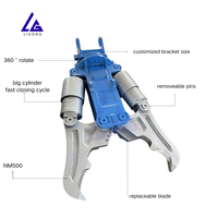 Expédition rapide Concasseur de béton Pulvérisateur de démolition pour excavatrice, certifié CE, à forte force de concassage, mâchoires durables, concassage interne