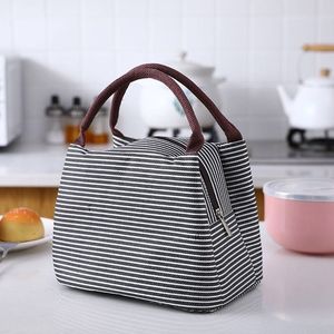 RTS Bulk Mixed Order Portable Multi-color Oxford Fabric EVA Food Zipper Storage Lunch Bag Thermal Travel Picnic Cooler Bag - Product Image 2