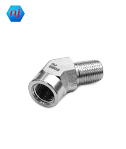 Produits d'usine : Raccords de tuyauterie nationaux NPT, coudes 45° à filetage <span class=keywords><strong>mâle</strong></span>/<span class=keywords><strong>femelle</strong></span> en acier au carbone et acier inoxydable, raccords hydrauliques NPT - Product Image 1