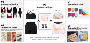 Ensemble de vêtements de <span class=keywords><strong>sport</strong></span> pour femmes, <span class=keywords><strong>2</strong></span> pièces, tenue de <span class=keywords><strong>sport</strong></span>, haut court à col halter, leggings évasés - Product Image 6