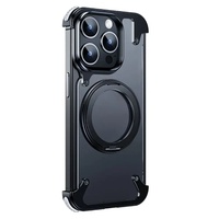 Coque magnétique premium pour iPhone 15 Pro Max, nouveau design tendance, accessoire de téléphone portable en métal