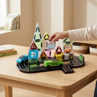 Ensemble de blocs de construction sur le thème de la ville pour enfants QS DIY