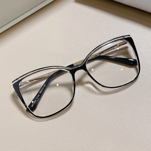 2025 Anti lumière bleue lunettes grandes lunettes pour dames femmes TR90 chat lunettes cadre en gros - Product Image 5