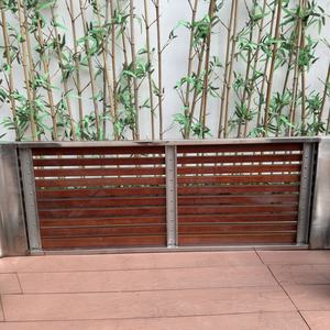 Urban Furniture Langlebige Edelstahl Camping Patio Bank Holz Massivholz Garten bank ohne Rückenlehne für Park Villa - Product Image 3