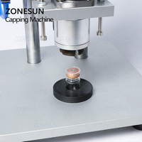 ZONESUN Machine de capsulage pneumatique semi-automatique flacon en verre petite bouteille capsuleuse aluminium plastique flacon en verre pince à sertir