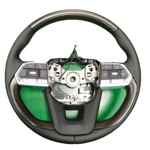 Steering Wheel Assembly For Toyota Land Cruiser LC300 2008-2026 Black ABS Carbon Fiber Style With Push Button Switches - Product Image 2