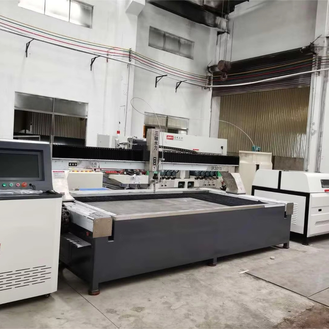 Five-axis Art Pattern Waterjet Cutting Machine for Marble Granite Stone Glass PLC Engine Core with Motor As Core Component