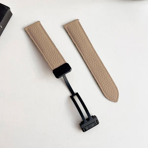 Bracelet de montre double face en cuir Litchi Grain pour Samsung Galaxy avec boucle magnétique Bracelet en cuir pour <span class=keywords><strong>Huawei</strong></span> GT5 - Product Image 1