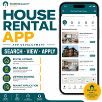 Aplicación de Alquiler de Viviendas para IOS y Android con Anuncios de Alquiler, Verificación de Alquilerantes, Visualización y Reserva, LionCreate